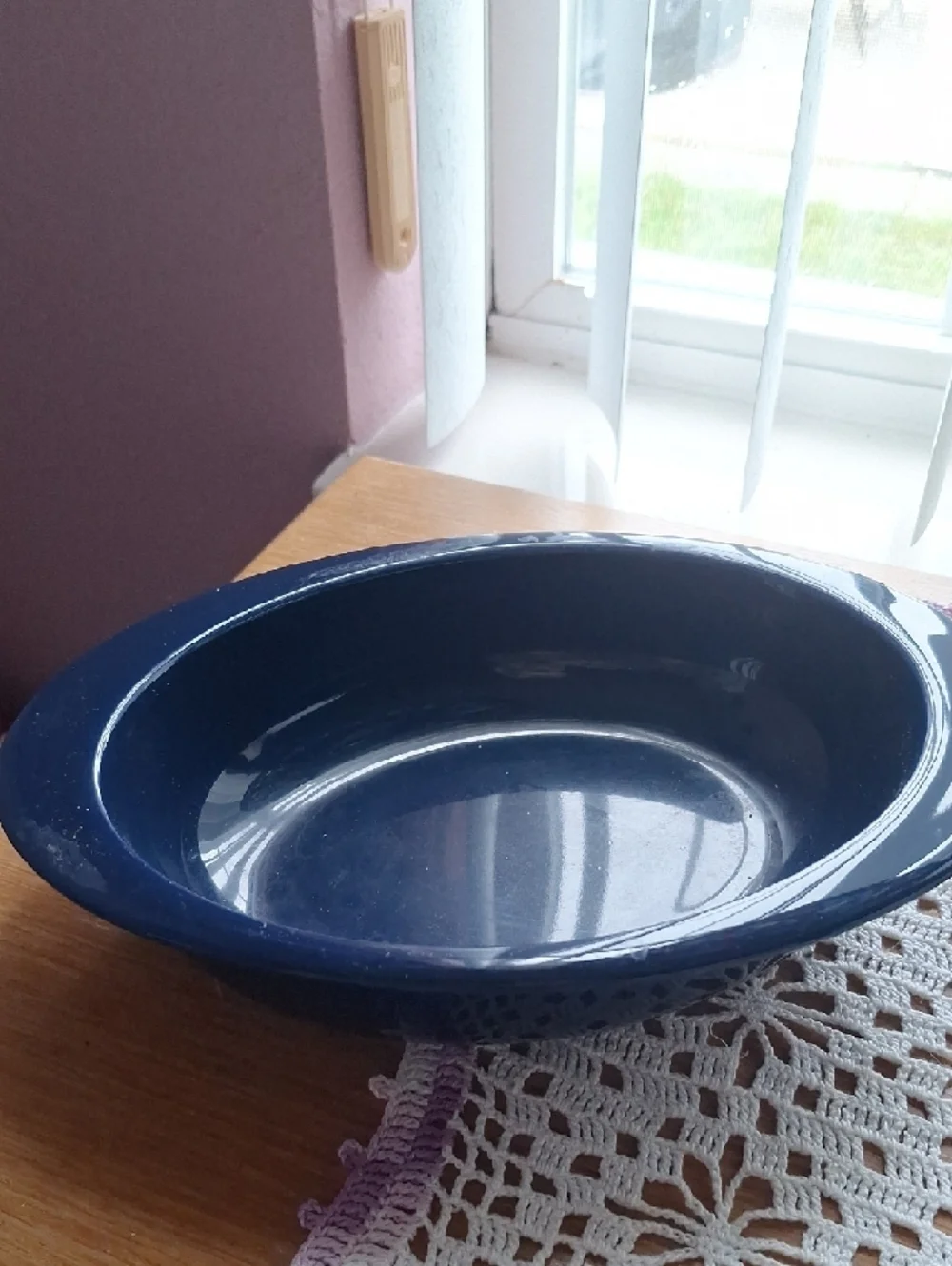 Vista Alegre White Ceramic Cook & Serve Plate with Black Logo